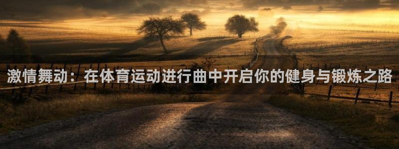 bbin视讯下：激情舞动：在体育运动进行曲中开启你的健身与锻炼之路